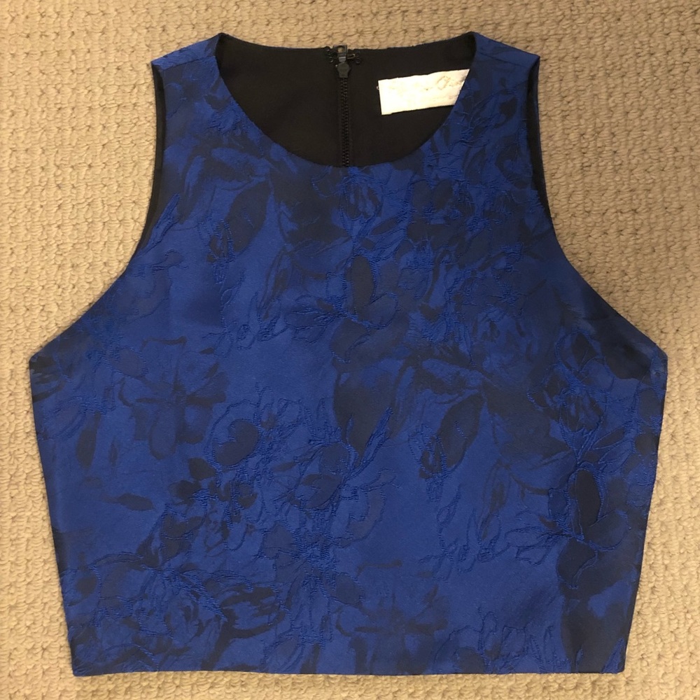 Alice + Olivia Brocade Crop Top Sz 2 Very Small
